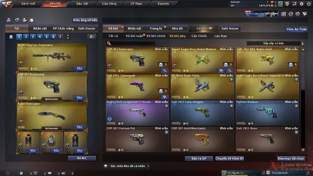 shop acc cf uy tin gia re